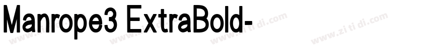 Manrope3 ExtraBold字体转换